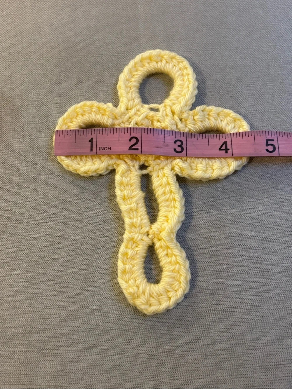 Handmade Crocheted Crosses Set of 2  Buttercup Bookmart Decor Ornament Bible